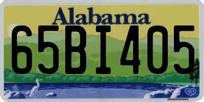 AL license plate 65BI405