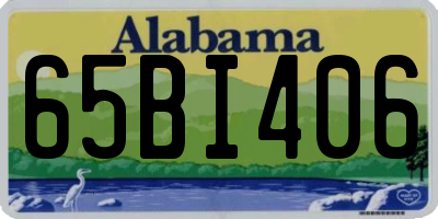 AL license plate 65BI406