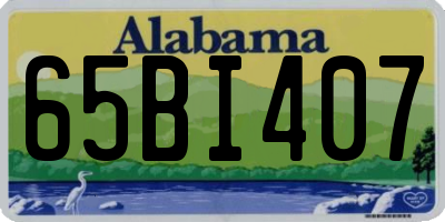 AL license plate 65BI407