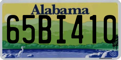 AL license plate 65BI410