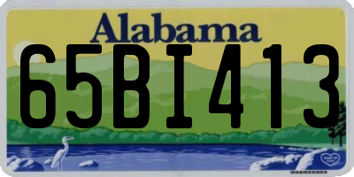AL license plate 65BI413