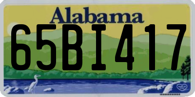 AL license plate 65BI417