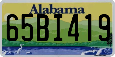 AL license plate 65BI419