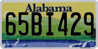 AL license plate 65BI429