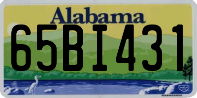 AL license plate 65BI431