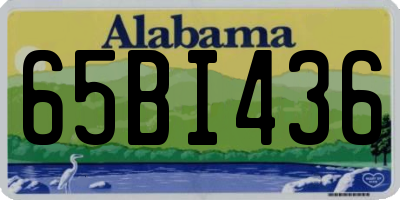 AL license plate 65BI436