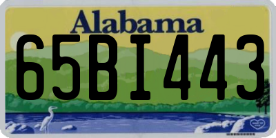 AL license plate 65BI443