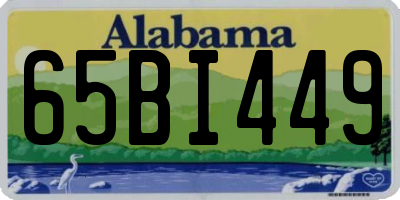AL license plate 65BI449
