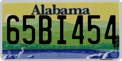 AL license plate 65BI454