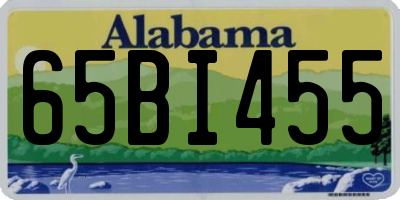AL license plate 65BI455