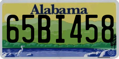 AL license plate 65BI458