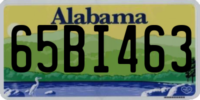 AL license plate 65BI463