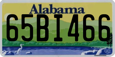 AL license plate 65BI466