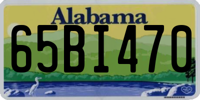 AL license plate 65BI470