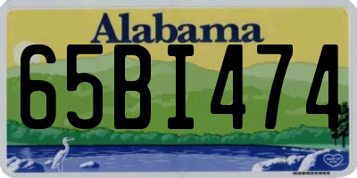 AL license plate 65BI474