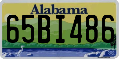 AL license plate 65BI486