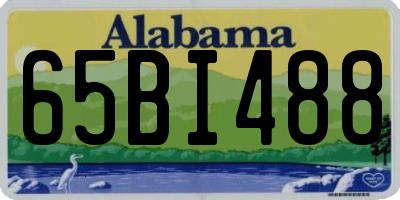 AL license plate 65BI488