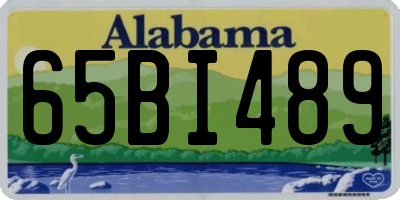 AL license plate 65BI489