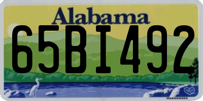 AL license plate 65BI492
