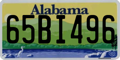 AL license plate 65BI496