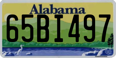 AL license plate 65BI497