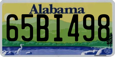 AL license plate 65BI498