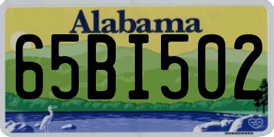 AL license plate 65BI502
