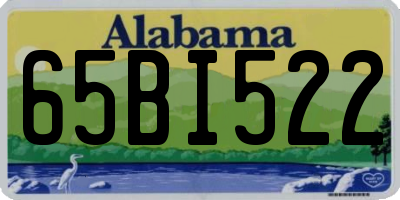 AL license plate 65BI522