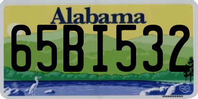 AL license plate 65BI532