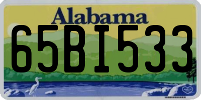 AL license plate 65BI533