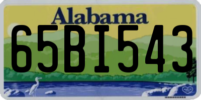 AL license plate 65BI543
