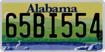 AL license plate 65BI554