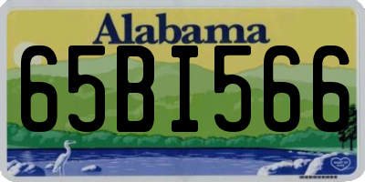 AL license plate 65BI566