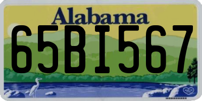AL license plate 65BI567