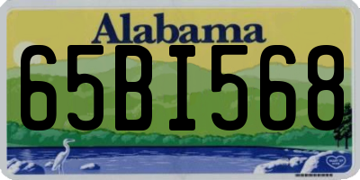 AL license plate 65BI568
