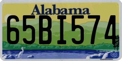 AL license plate 65BI574
