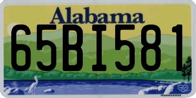 AL license plate 65BI581