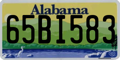 AL license plate 65BI583