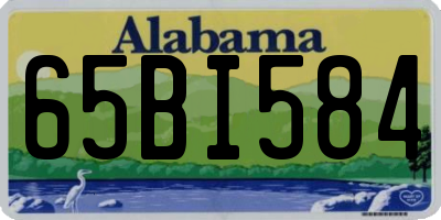 AL license plate 65BI584