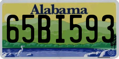 AL license plate 65BI593