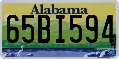 AL license plate 65BI594