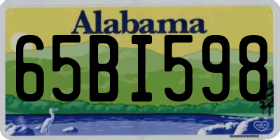 AL license plate 65BI598