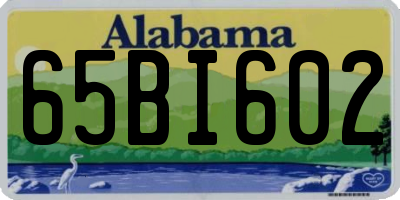 AL license plate 65BI602
