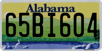 AL license plate 65BI604