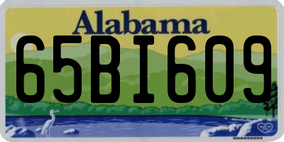 AL license plate 65BI609