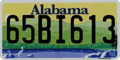 AL license plate 65BI613