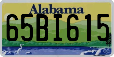 AL license plate 65BI615