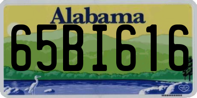AL license plate 65BI616