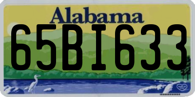 AL license plate 65BI633