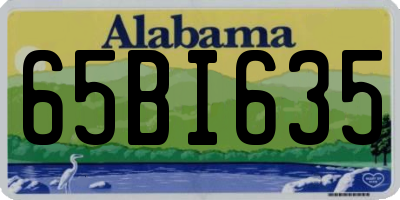AL license plate 65BI635